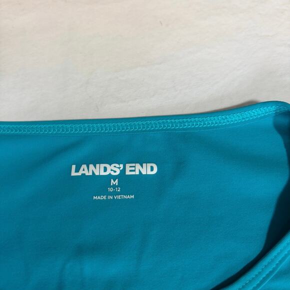 Lands end Kids rash guard swim shirt. Size M 10-12. Aqua blue. Swimwear. - Picture 5 of 6